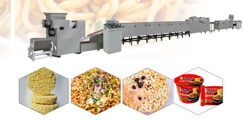 Effecient Instant Fried Instant Noodle Making Machine Production Line