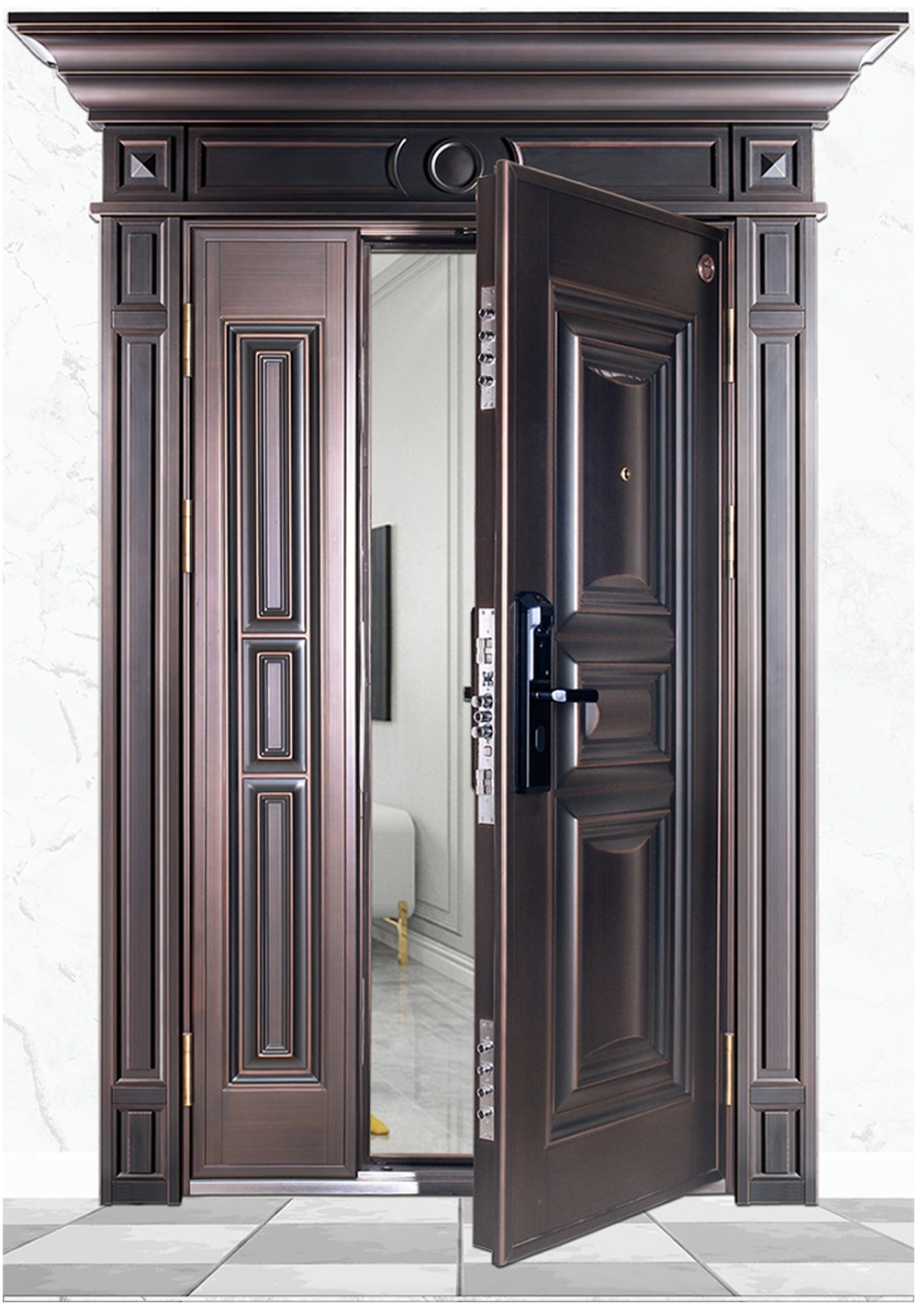 Pure Copper Door Entry Door Outside Door (RC-053)