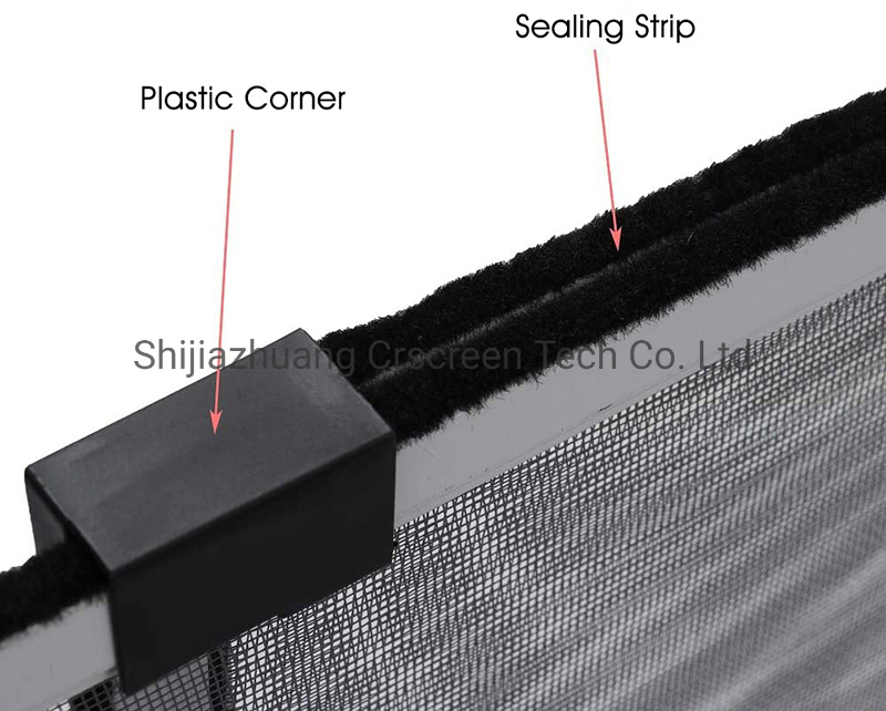 Adjustable Waterproof Extensible Sliding Insect Screen Window Screen for Anti-Fly