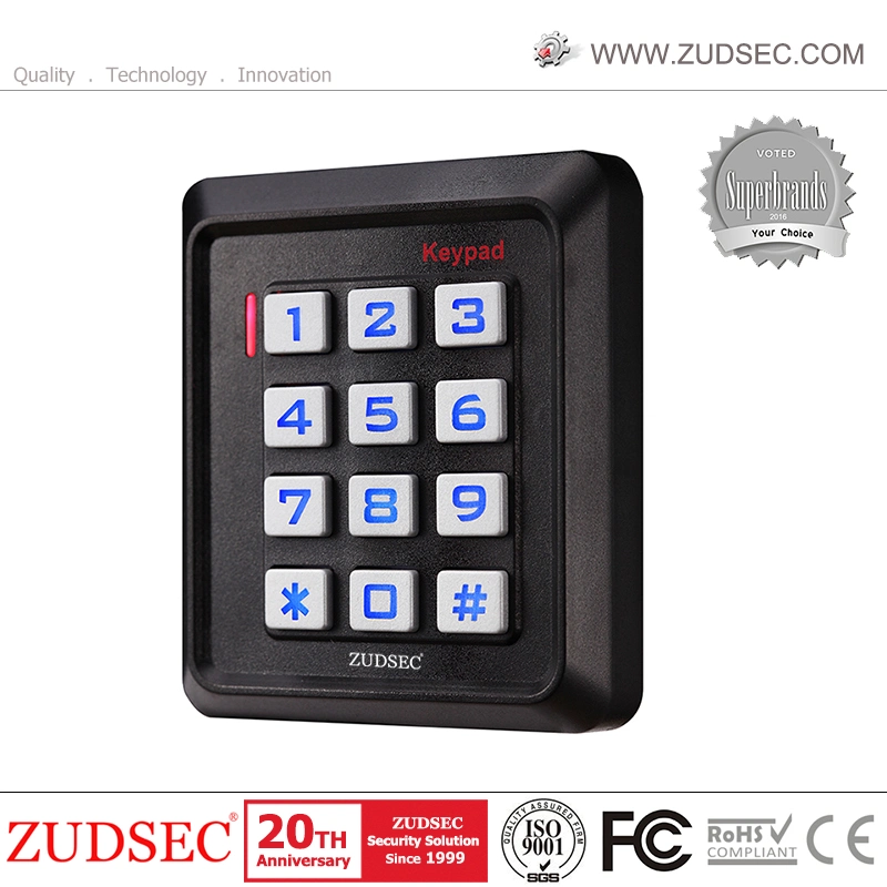 Touch Screen Single Door Access Control Systems Keypad Two LED Color RFID Access Controller