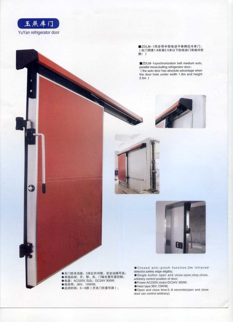 Sliding Door/Stainless Steel Sliding Door for Cold Room