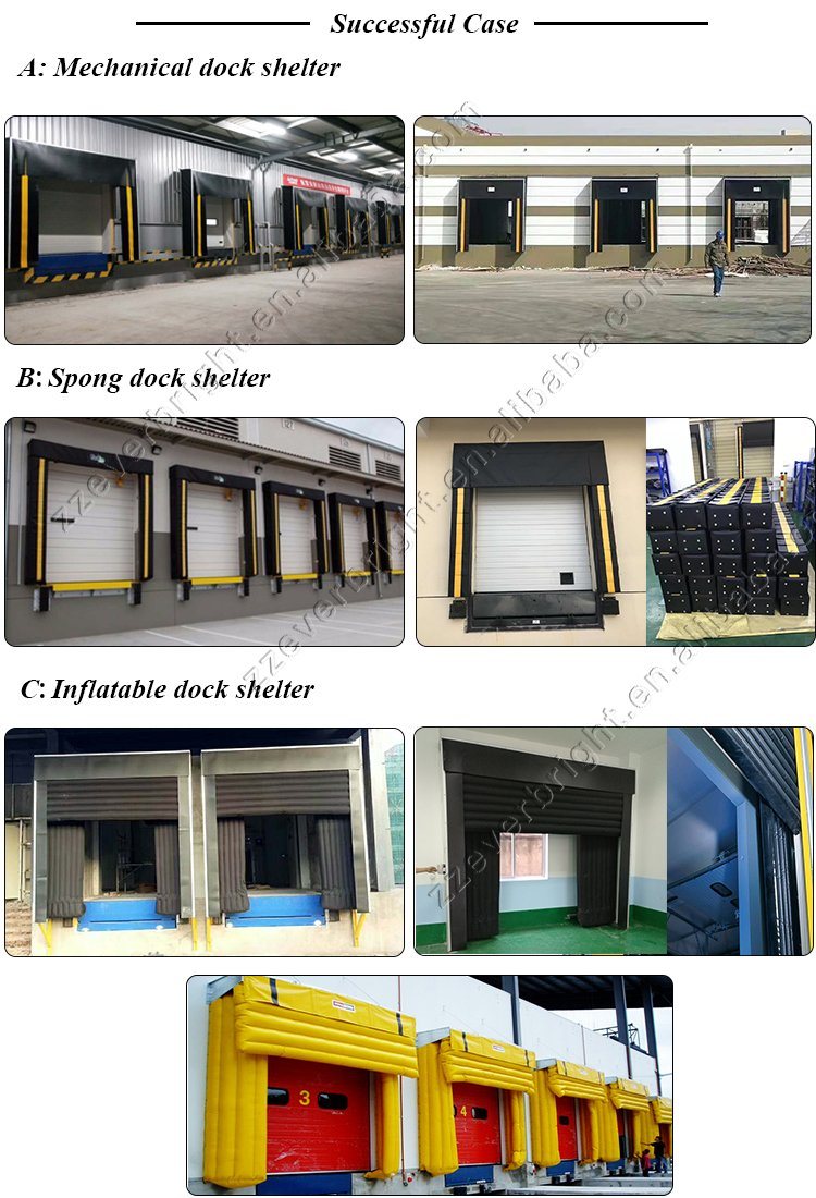 Loading Dock Door Shelter Airbag Dock Shelter for Cold Storage Warehouse