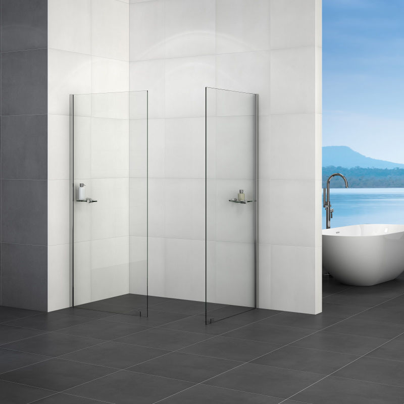 Large Corner Bath with Shower Screen Screens Over Glass Doors Door