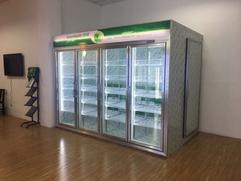 10 Glass Door Display Cold Storage Room for Hotel