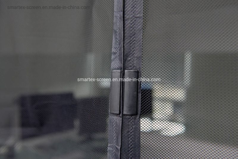 DIY Magnetic Screen Door Curtain with Fly Mosquito Mesh
