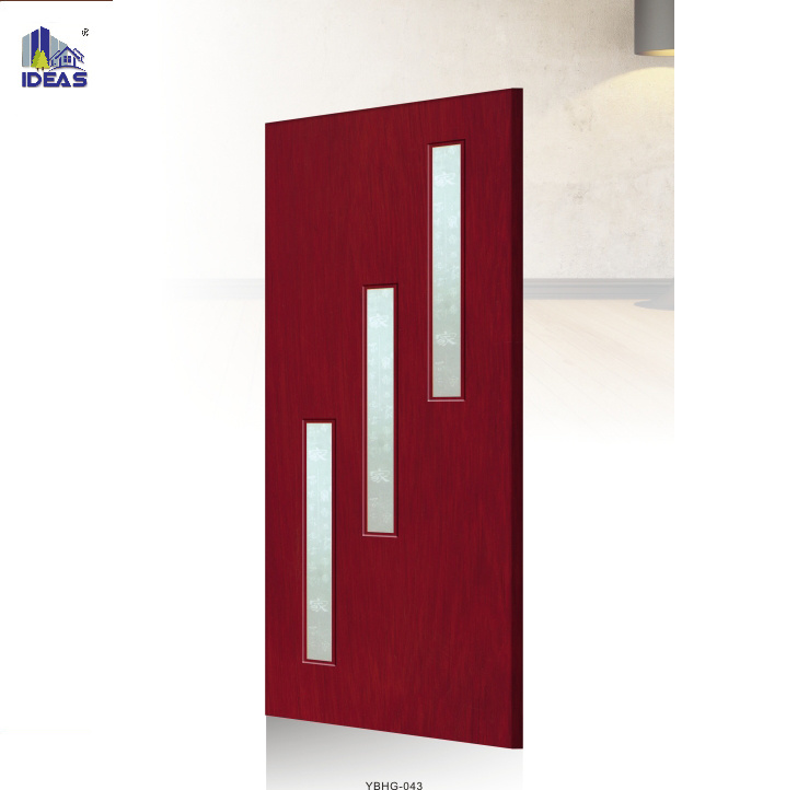 Ideas PVC Wooden Internal Door Cheap Interior PVC Mdfwooden Door with Frame