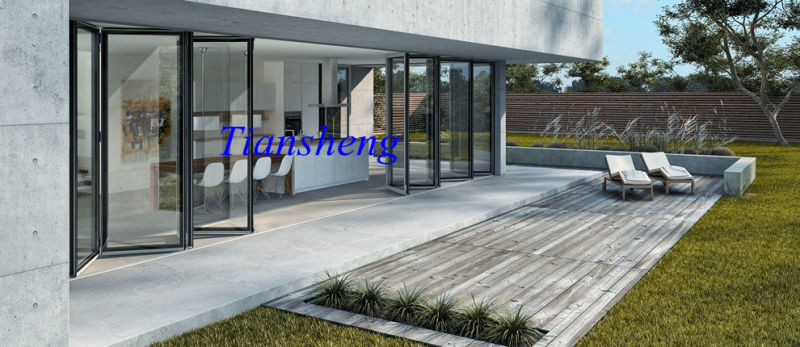 Aluminium Folding Door, Double Glass Folding Door, Double Glass Folding Door