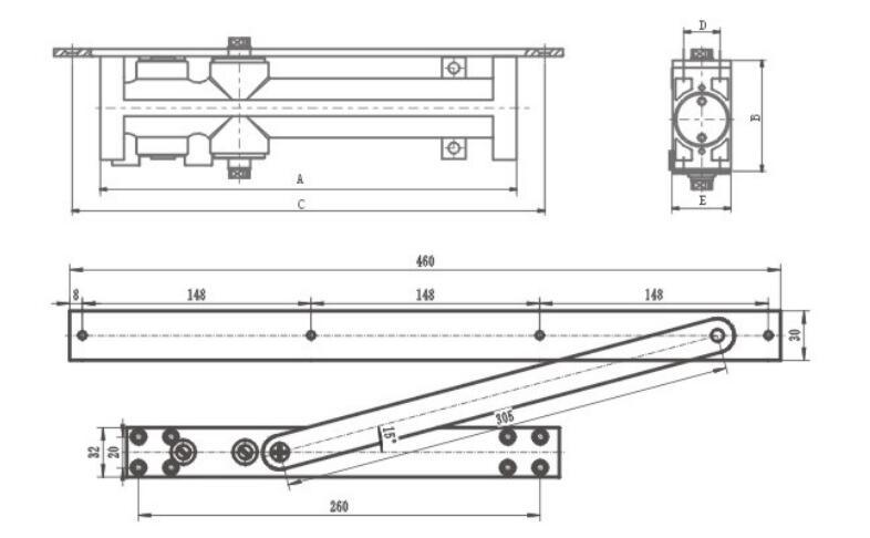 Aluminium Door Closer 2000 Series