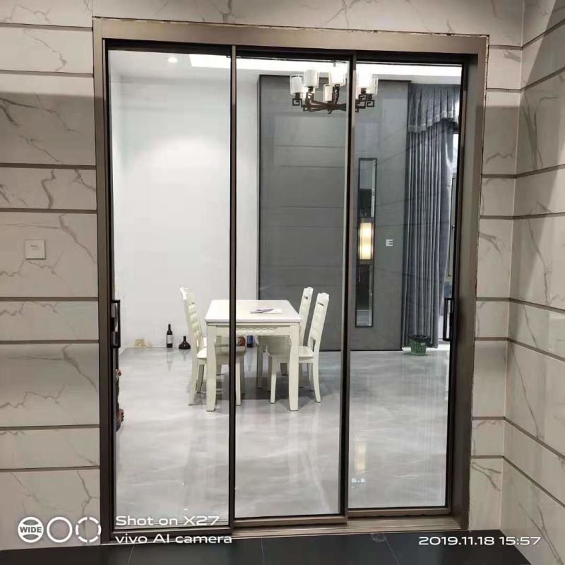 Modern Design Slim Sliding Door / Slim Frame Sliding Door / Double Penal Sliding Door