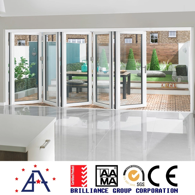 Building Material Bi-Fold Door/Aluminum Bifolding Door/Sliding Glass Door/Glass Folding Door