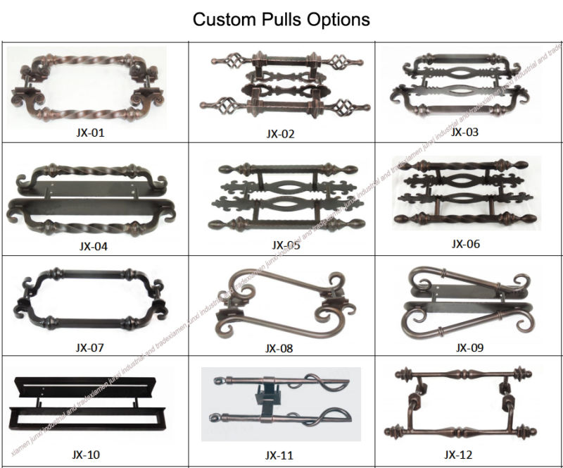 Fancy Beautiful Wrought Iron Entry Door Custom Front Door