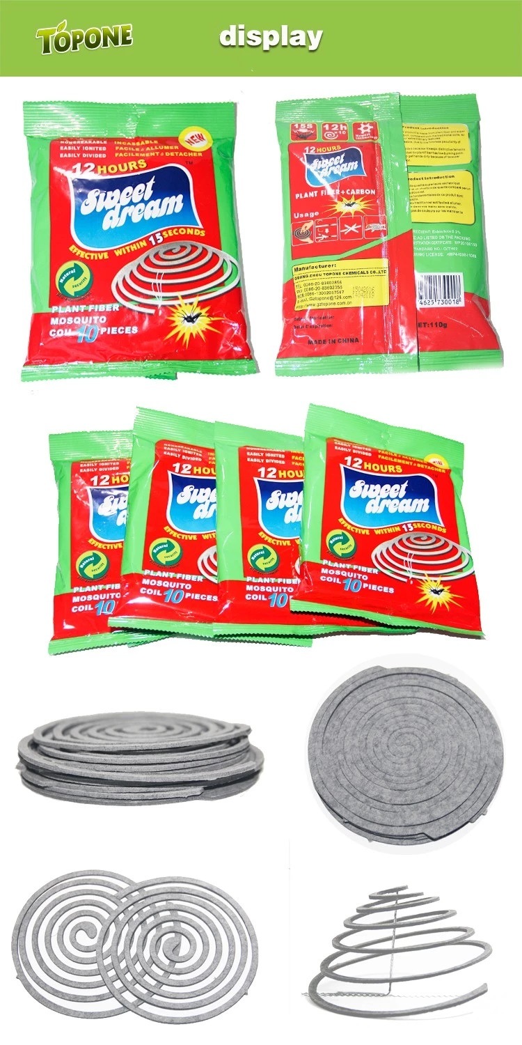 Anti Mosquito Coils Topone Paper Mosquito Coil for Repellent Mosquito