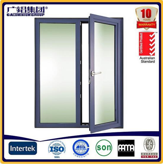 Aluminium Glass French/Casement Door with Mosquito Net