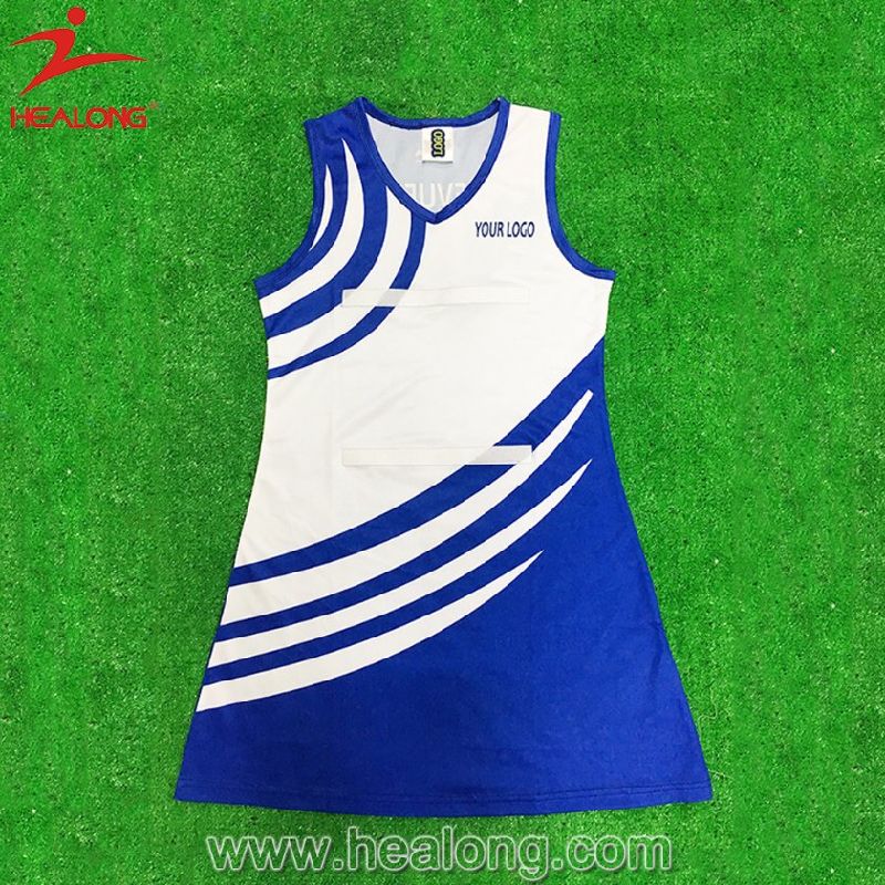 High Quality Polyester Girls Sublimation Netball Dress Uniforms