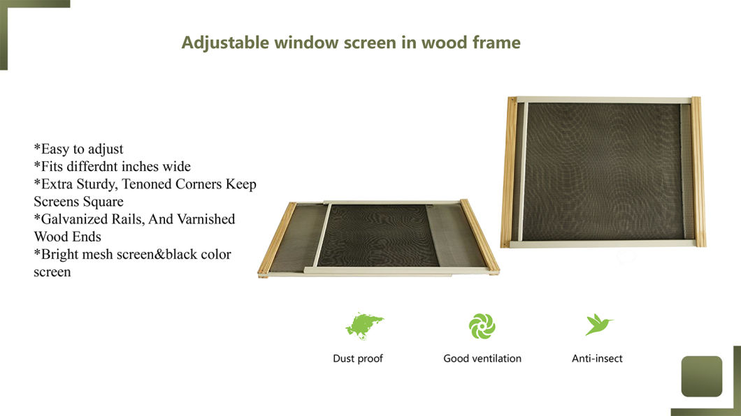 Door and Window Screens Sliding Window Screen Adjustable Insect Window Screen