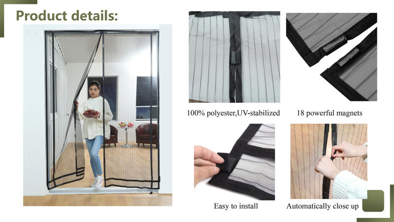 Magnetic Curtain Door 18 Magnets Magnetic Mosquito Net Door Curtain