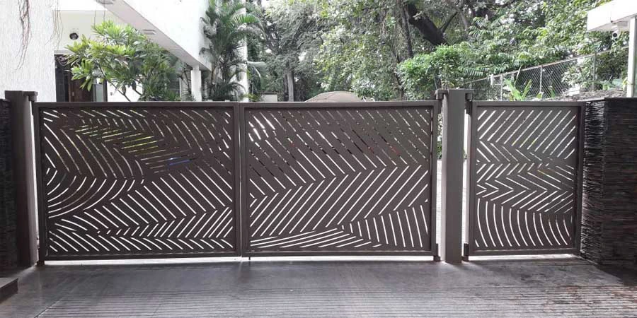 OEM Laser Cut Metal Screens Privacy Metal Outdoor Garden Art Metal Screens Panels Steel Decorative Screen