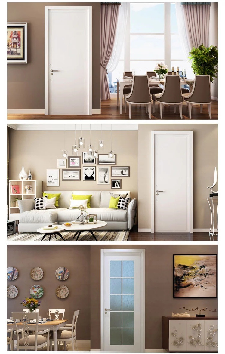 China Manufacturer Eco-Friendly Interior WPC Door Security Door for Bedroom