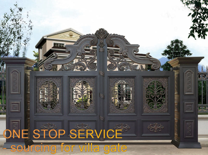 High Quality Cast Aluminum Door Sturdy and Beautiful Villa Front Gate