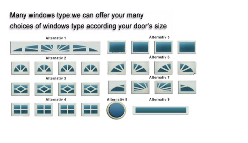 Sectional Industrial Door Window Garage Door Window