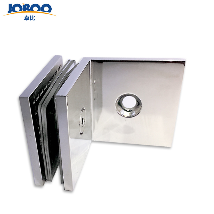 Square Wall to Glass Clip for Frameless Glass Door