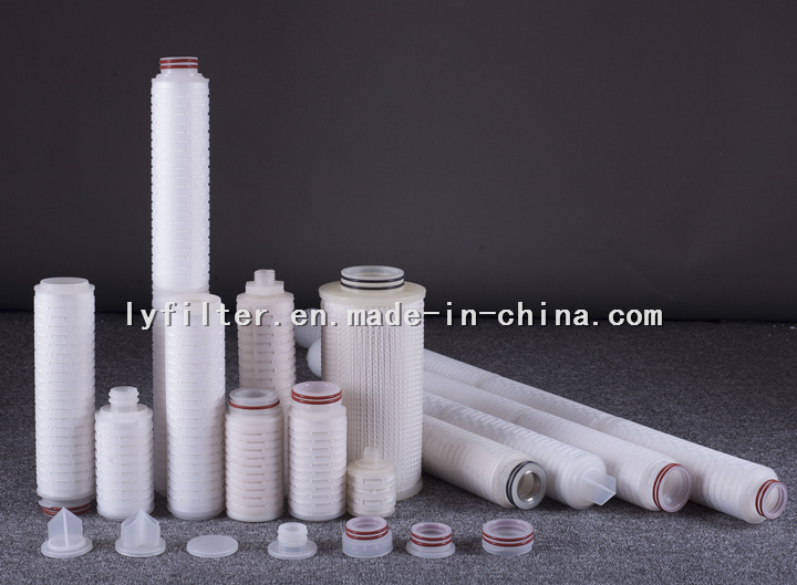 Abosulte Rate 0.1 Micron Pleated Water Cartridges for Liquid Filtration