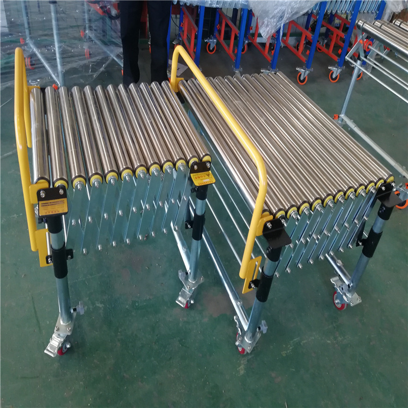 Non-Power Steel Roller Conveyor by Gravity to Slide Material Down The Line