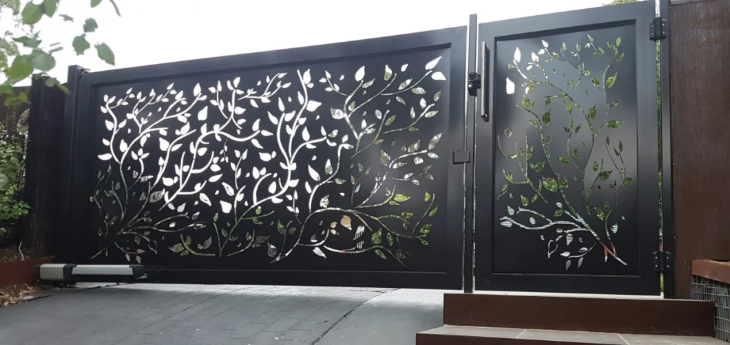 OEM Laser Cut Metal Screens Privacy Metal Outdoor Garden Art Metal Screens Panels Steel Decorative Screen