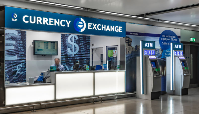 Cash in and Cash out Touch Screen Currency Exchange Machine