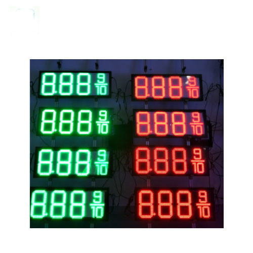 8inch Single Color Gas Station LED Price Sign Screen