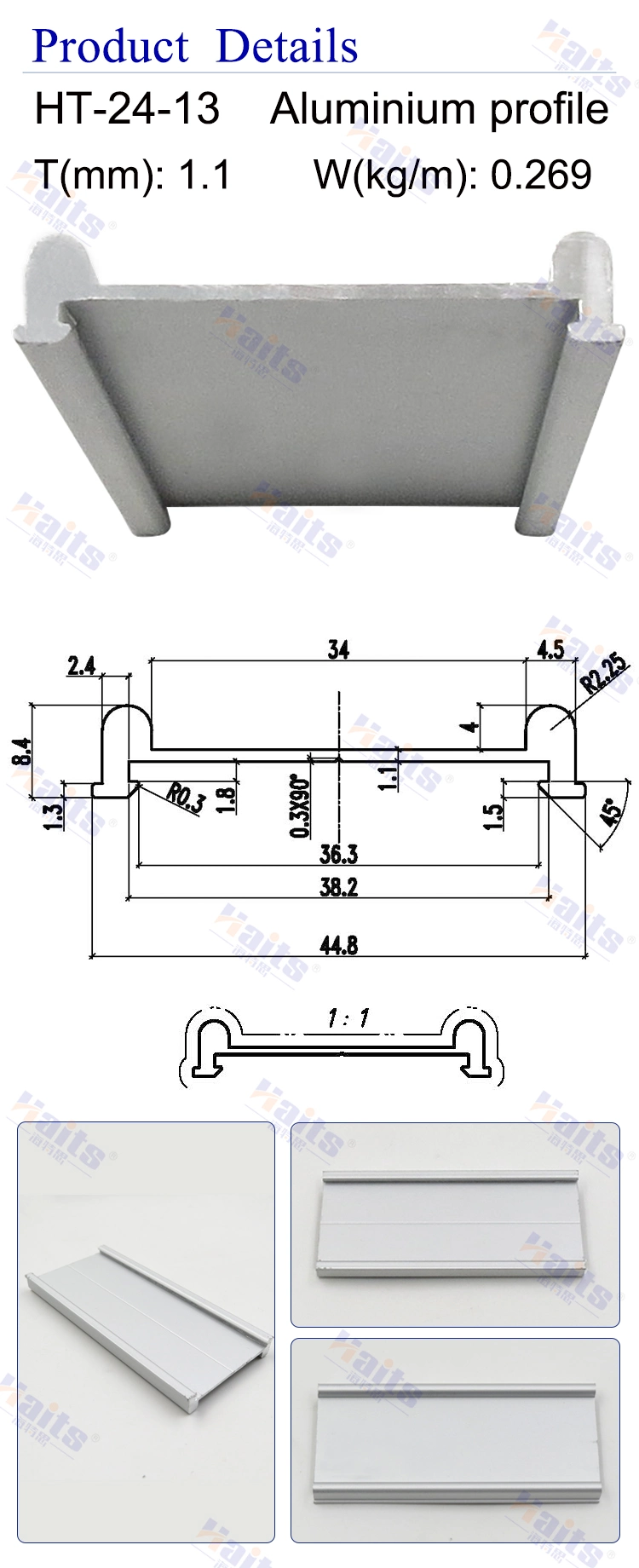 Aluminum Profile Windows and Door Aluminum Profile for Sliding Door Aluminum Anodized Profile