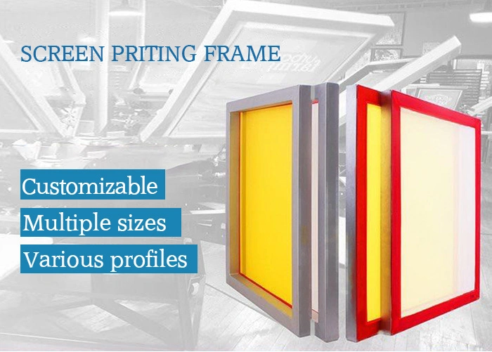 Aluminum Silk Screen Frame Silk Screen Printing Frame with Mesh Stretched