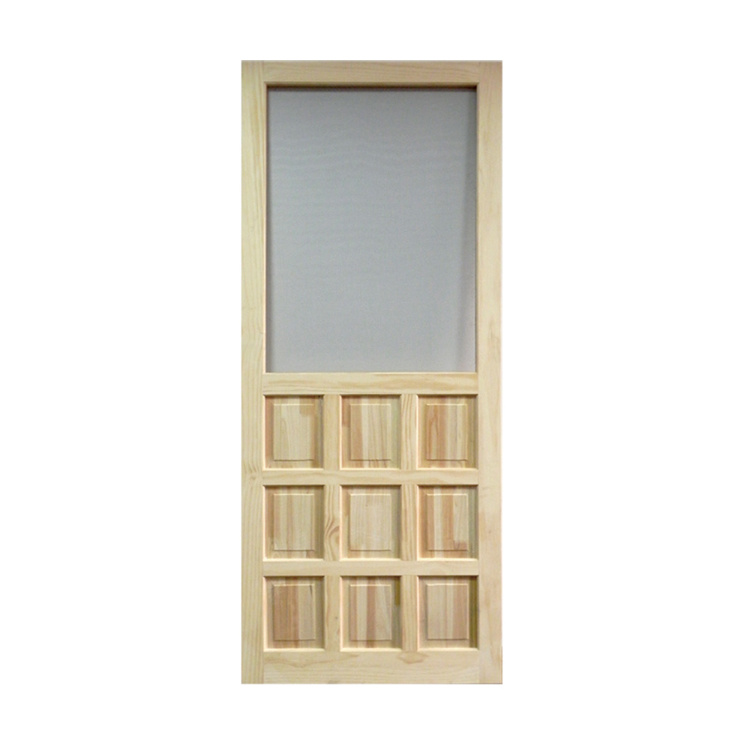 9 Panel Mosquito Net Insert Wood Screen Door