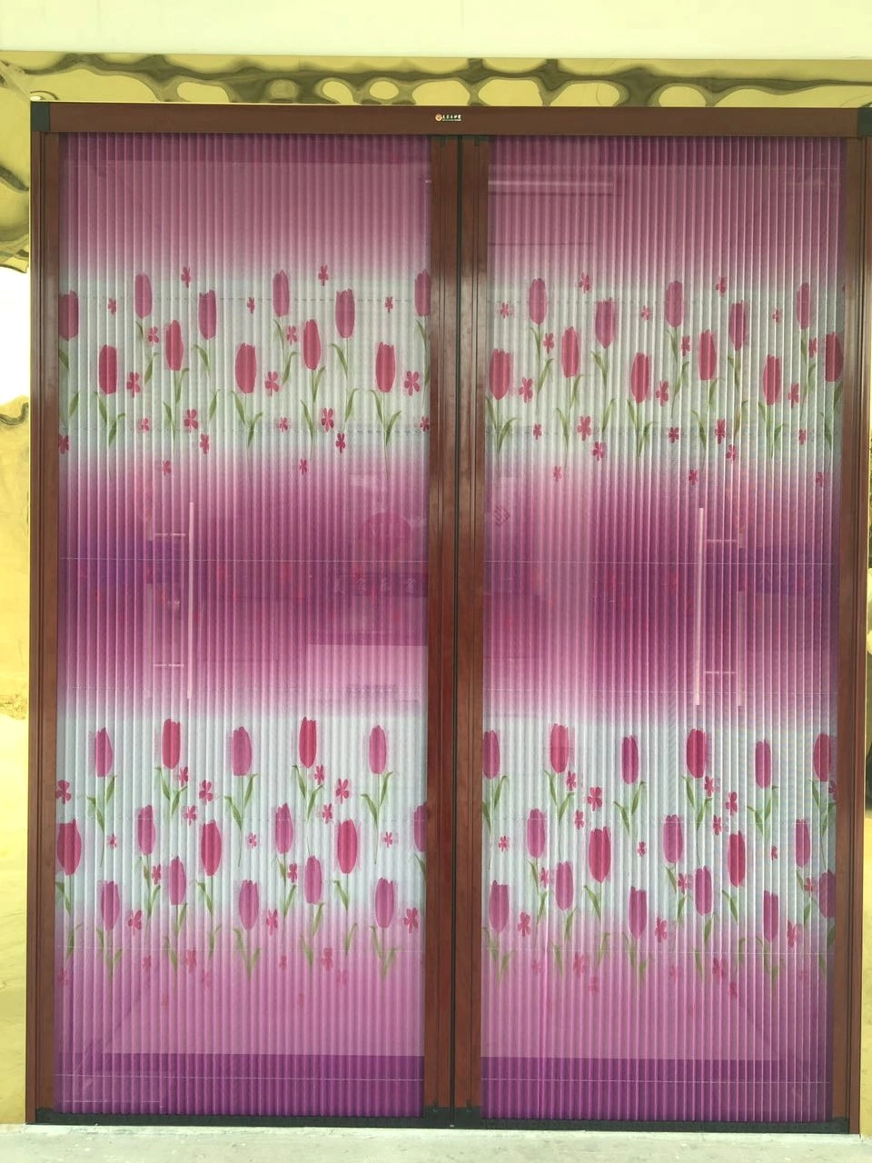 Printed Screen Mesh Printed Plisse Mesh Pleated Mesh for Door Window Screen