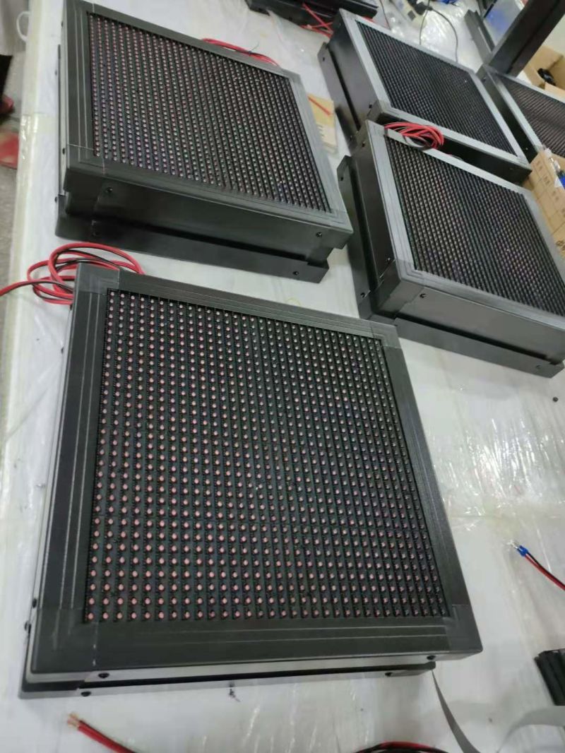 Semi Outdoor SMD/ DIP 1080P P10 Single Red Color HD LED Video Screen