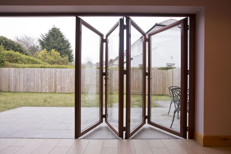 Aluminum Bi-Folding Glass Doors / Aluminium Sliding Folding Patio Doors