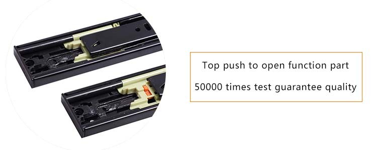 400mm Length Push to Open Telescopic Drawer Slides