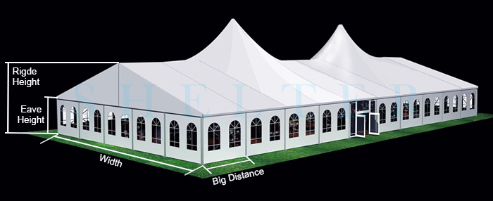 20X30 Tent Tent Size for 100 Guests Gazebo Party Tent