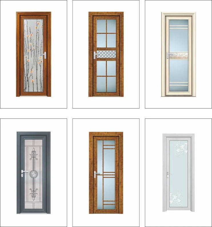 Aluminum Security Window and Doors Single Casement Door with Stainless Steel Screen