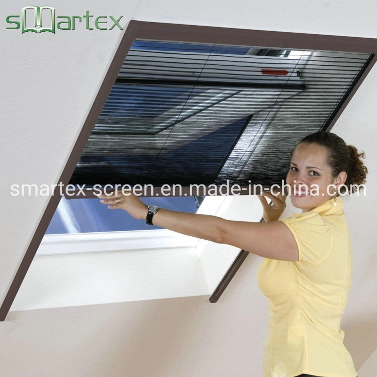 Pleated Retractable Insect Net Pleated Mesh Screen Window