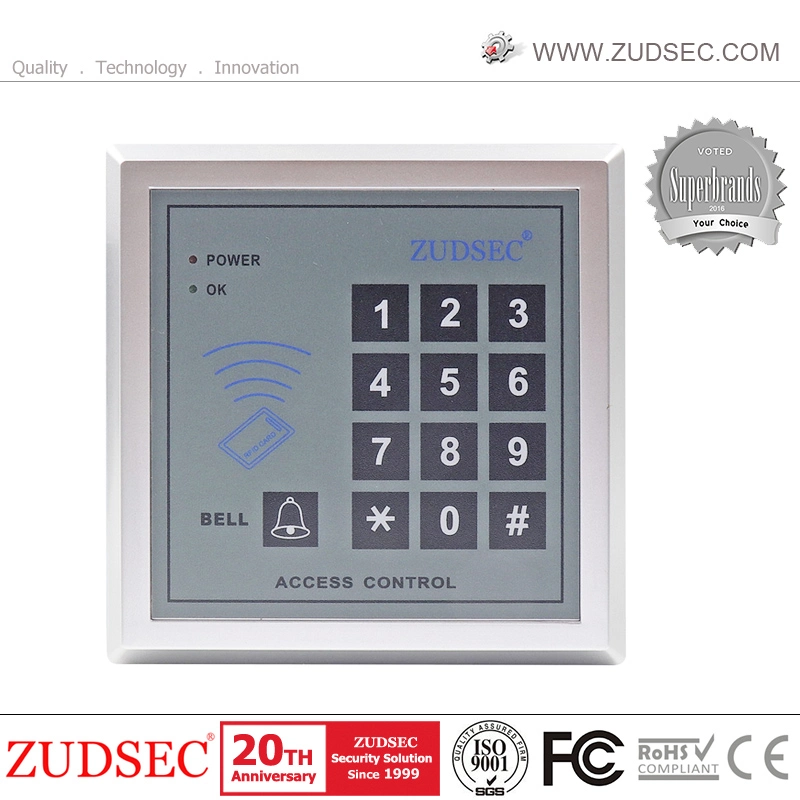 Touch Screen Single Door Access Control Systems Keypad Two LED Color RFID Access Controller