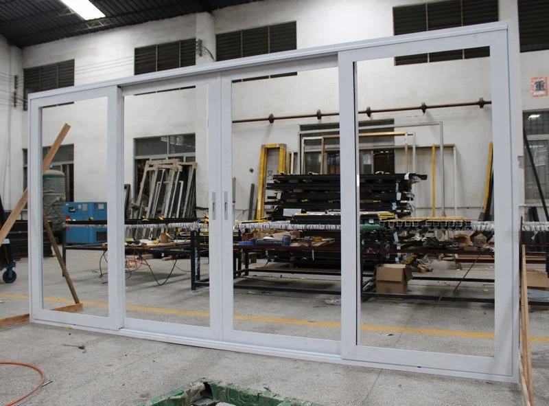 Aluminum Sliding Door / Three-Track Sliding Door Sliding Glass Door Replacement