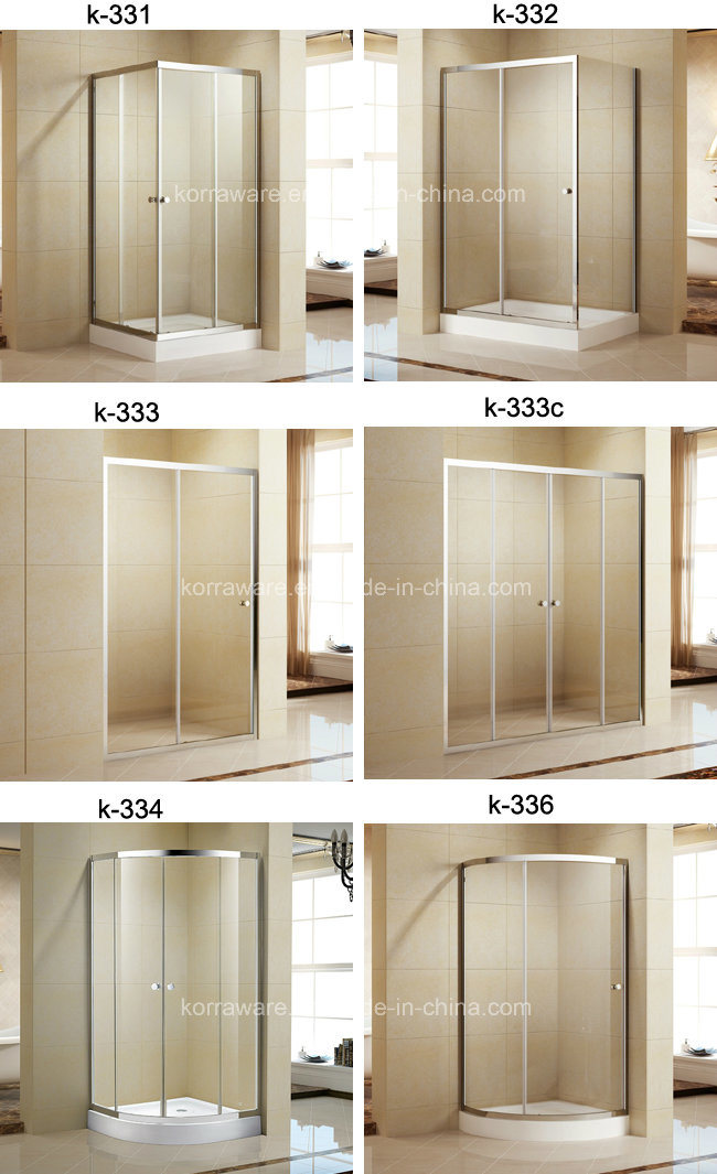 Quick-Installation Adjustable Tempered Glass Shower Enclosure/ Door/ Screen/Cabin