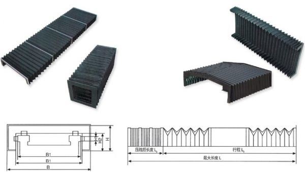 Flexible Dust Accordion Shield Bellow Cover