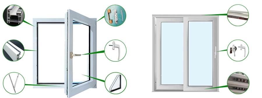 Double Glazed Glass Sliding Screen Door