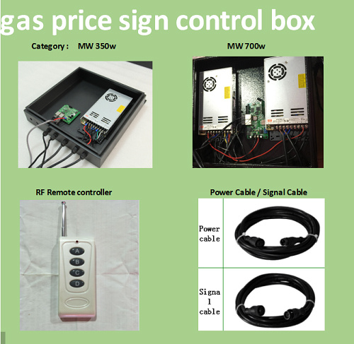 8inch Single Color Gas Station LED Price Sign Screen