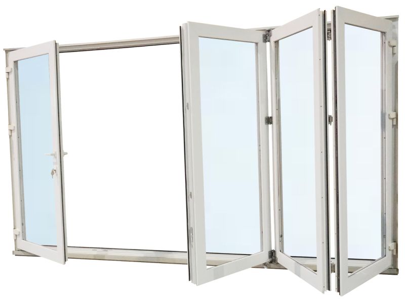 PVC Double Glazed Exterior Outdoor Folding Door
