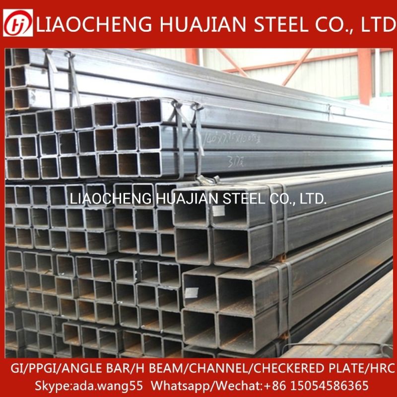 Galvanized ERW Welded Black Carbon Rectangular Hollow Section Square Steel Pipe Tube