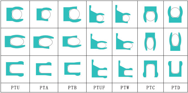 Filled Glass Fiber PTFE Spring Energized Seals for Valve