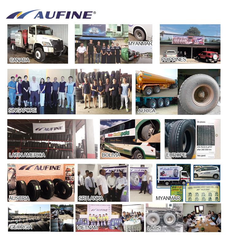 Aufine 1200r20 Hot Pattern Truck Tyre with Longer Running Mileage